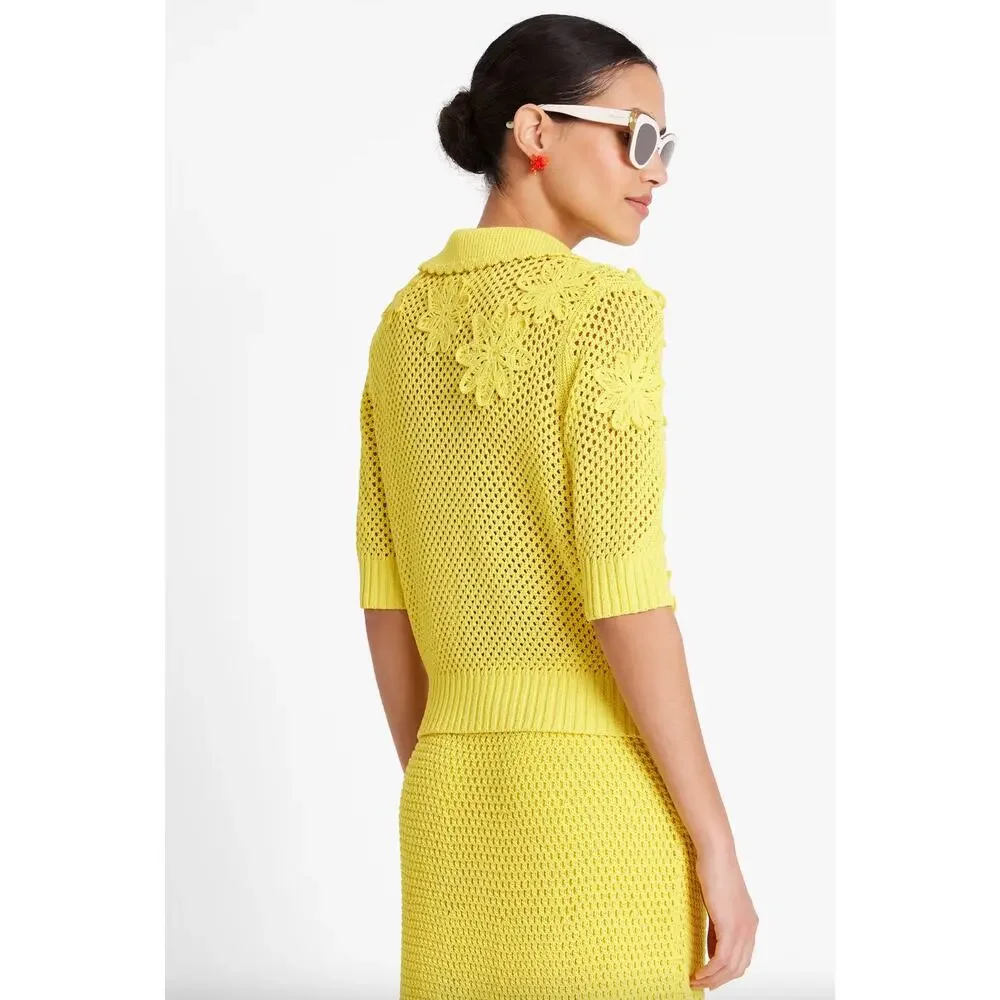 Kate Spade Crochet Knit Sweater & Midi Skirt SET